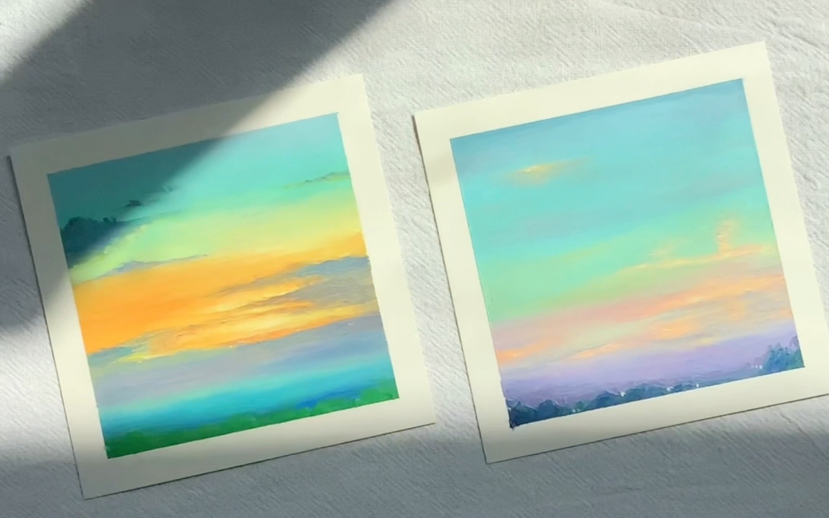 乱涂乱画|大爱夕阳～|油画棒