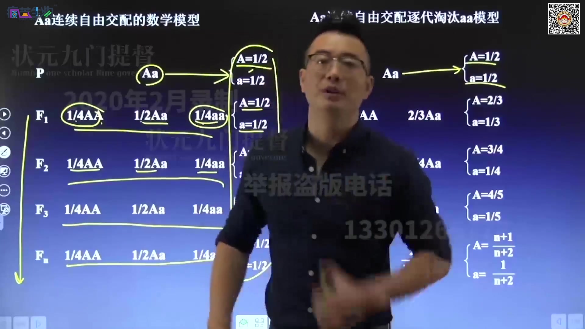 生物刘大鹏自由交配模型的命题规律及秒杀技巧