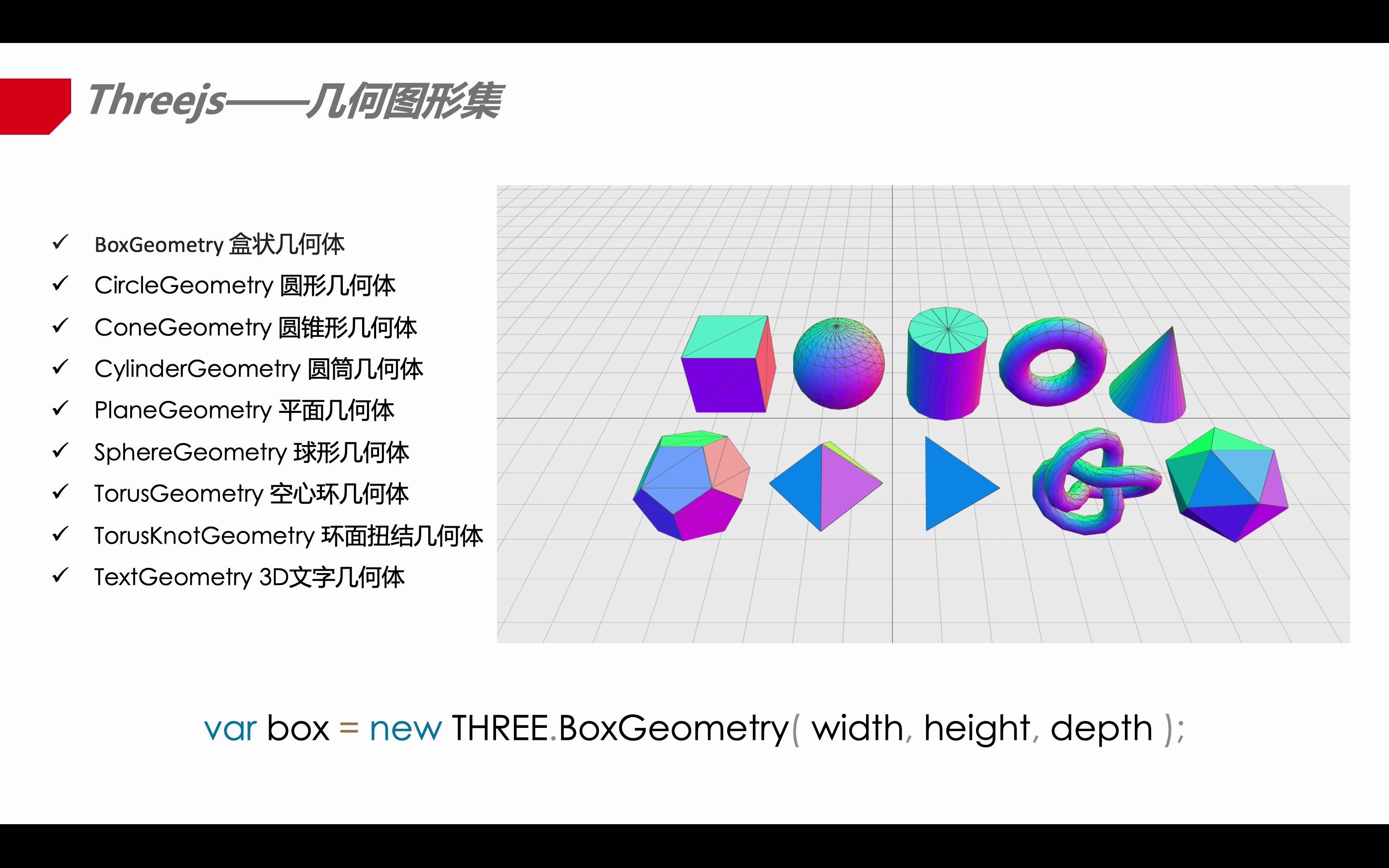 Threejs入门及实践 第二章02几何体哔哩哔哩bilibili