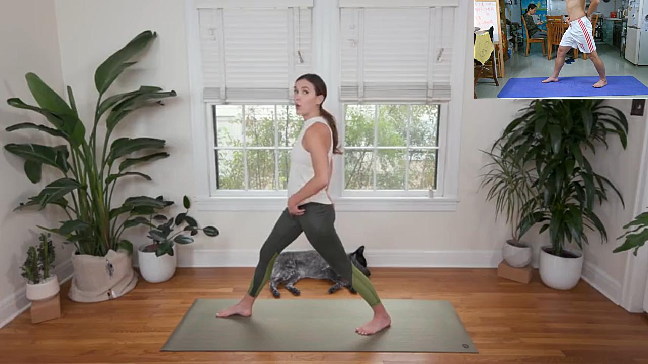 跟adriene做家居地面瑜伽练习第十天