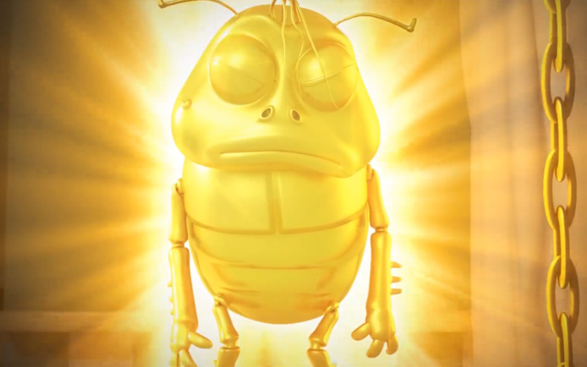 几滴水让屎壳郎暴露真身金光闪闪太刺眼了