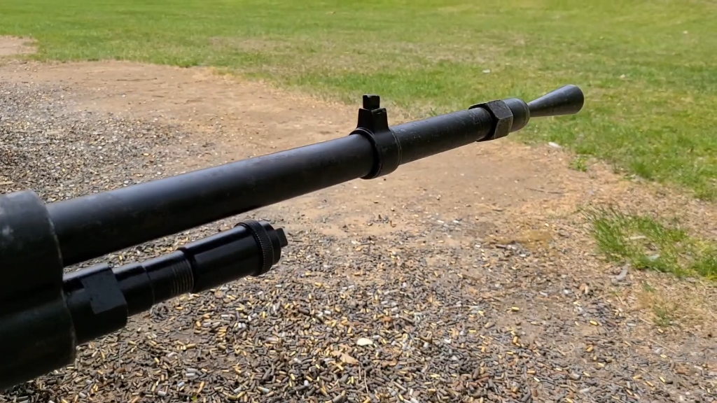 二战法国哈奇开斯重机枪实弹射击