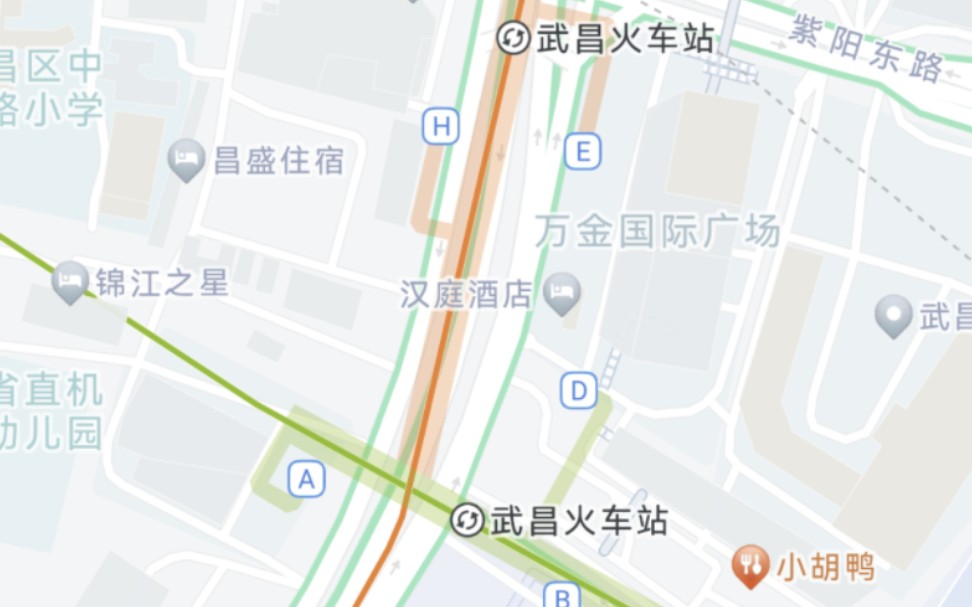 武昌火车站4换7实录,较长的换乘