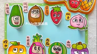 原创｜水果立体可动手抄报