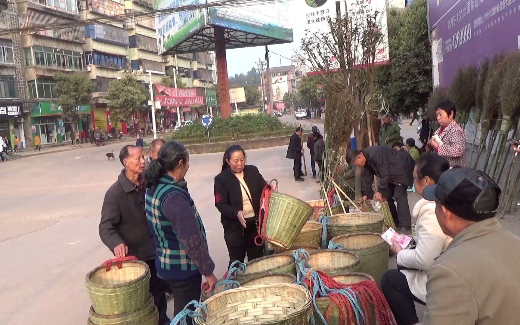 [图]黄小妹和王幺爷：去白节赶场，买点蔬菜苗，大家看看齐全吗