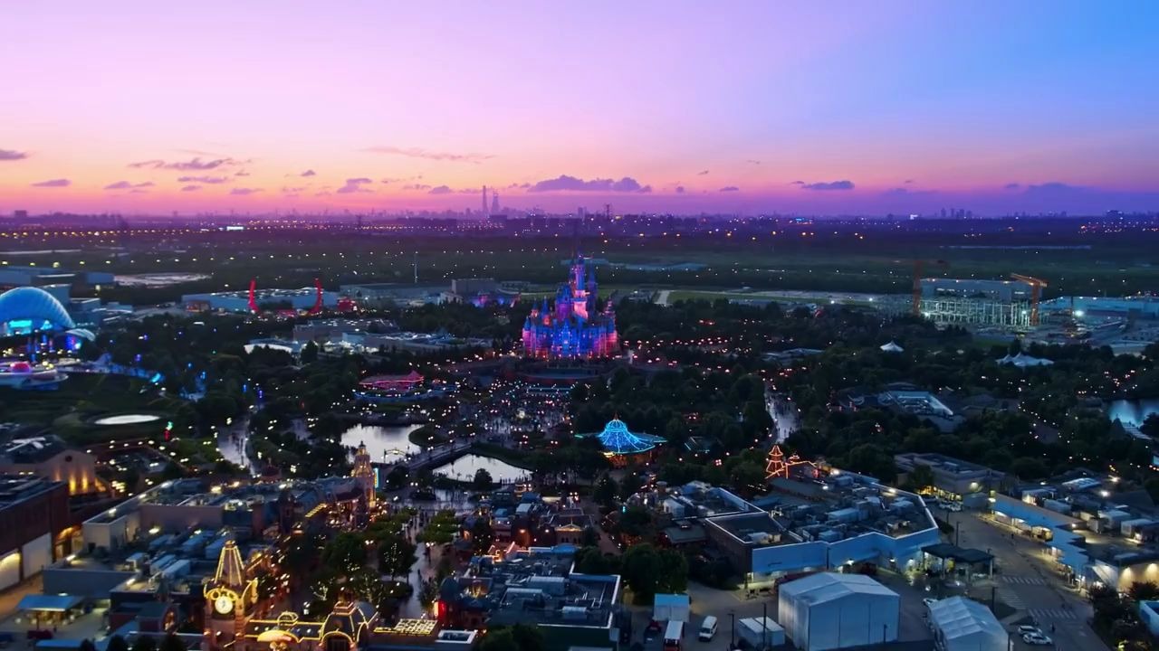 航拍下的迪士尼有多美