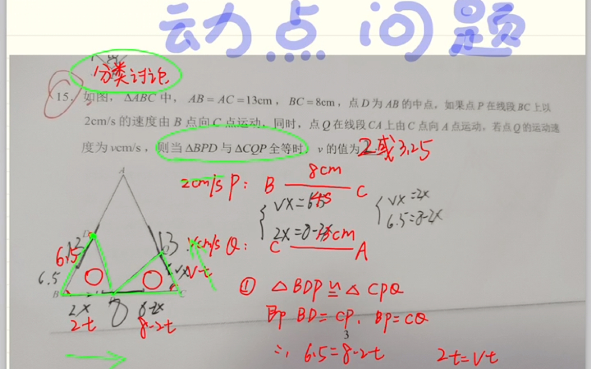 八年级上—动点问题哔哩哔哩bilibili