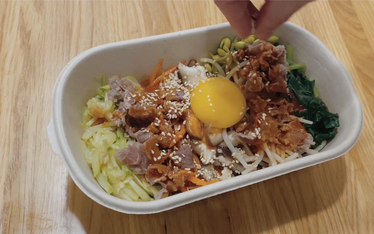 韩式拌饭便当竟能是一份令人超满足的减脂餐