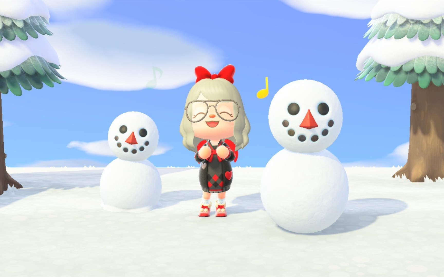 【动森】堆雪人日常/小雪人大雪人我都要