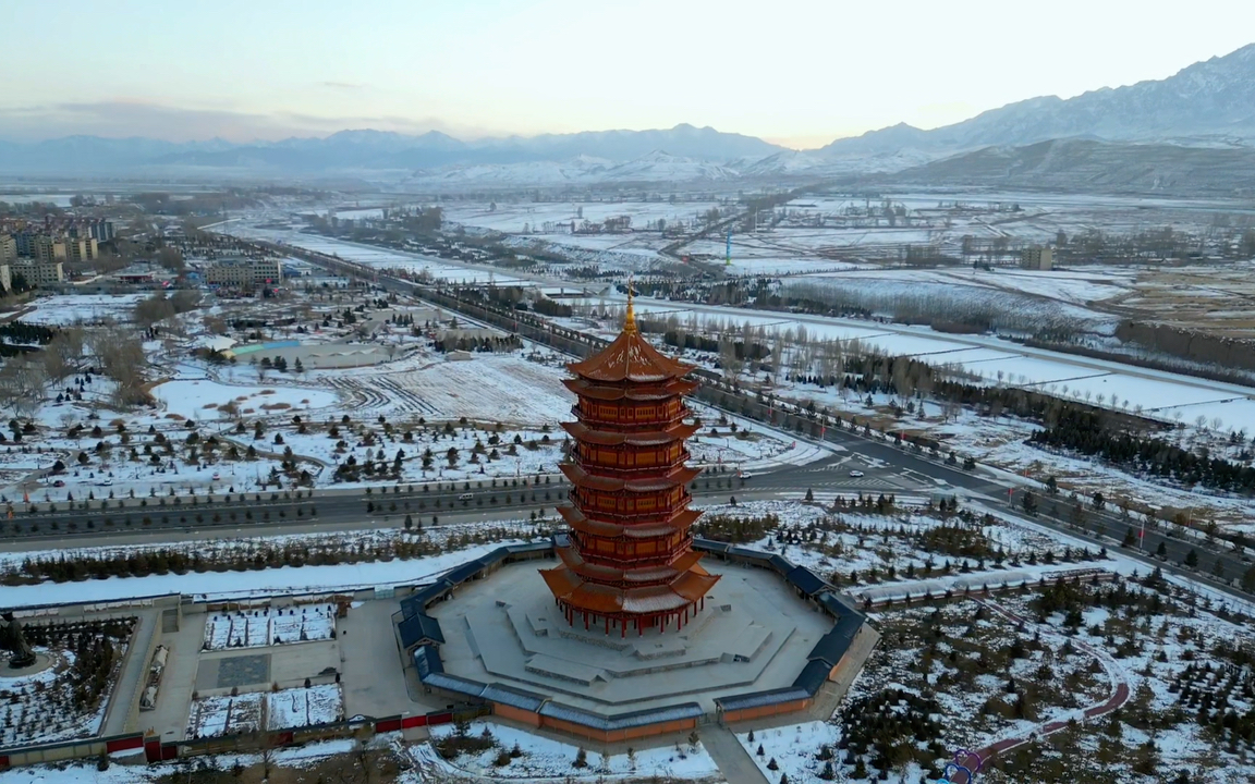 大疆mini3pro航拍张掖民乐圣天寺!