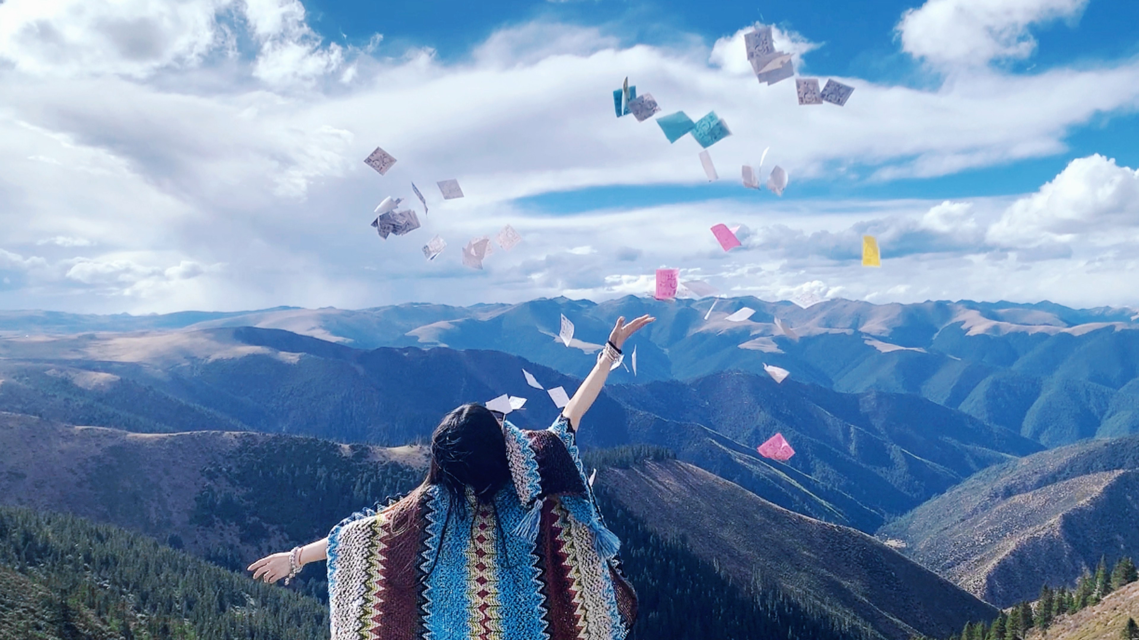 手撒隆达,祈愿大家平安喜乐