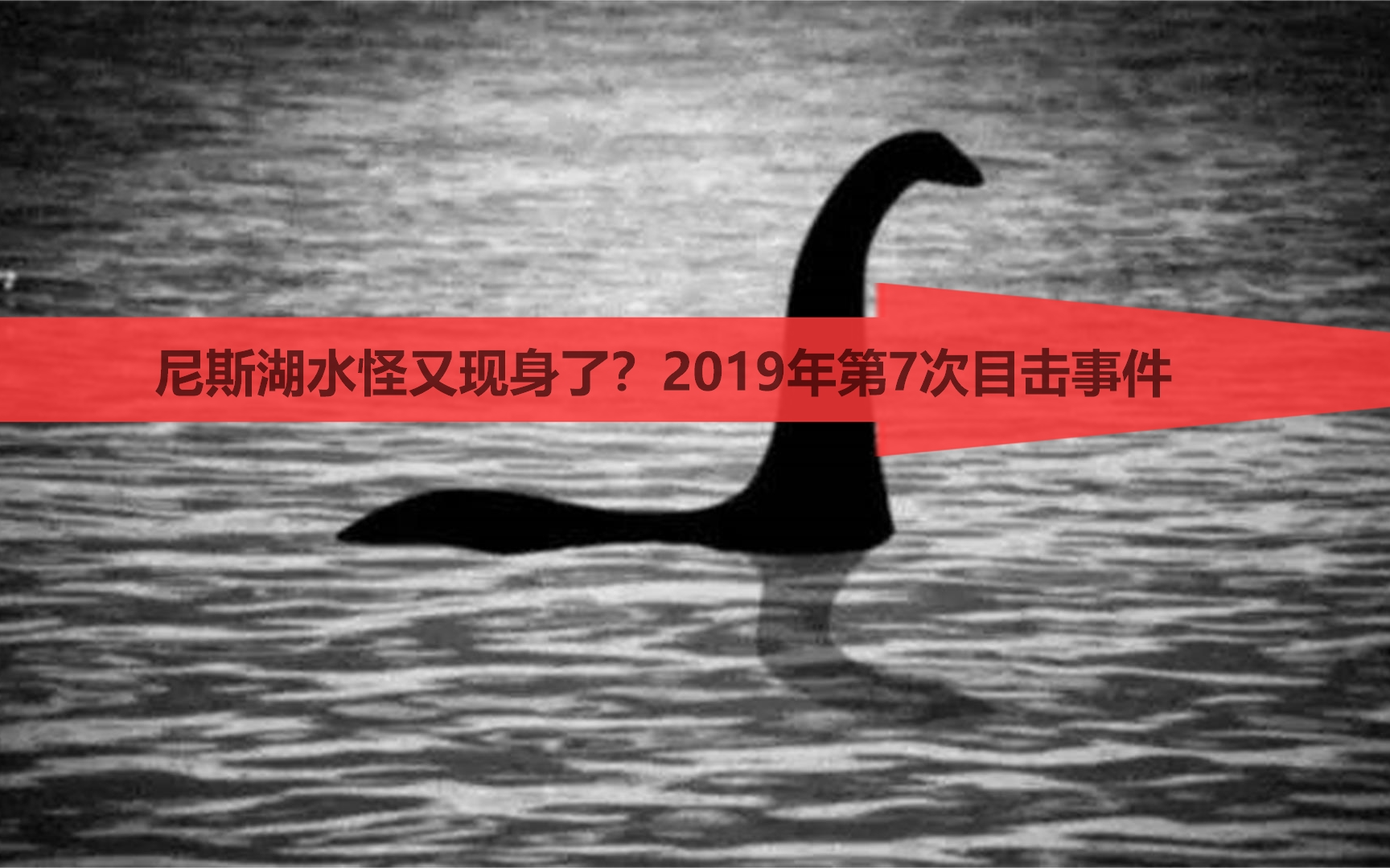 尼斯湖水怪又现身了?2019年第7次目击事件,这次只出现1分钟哔哩哔哩bilibili