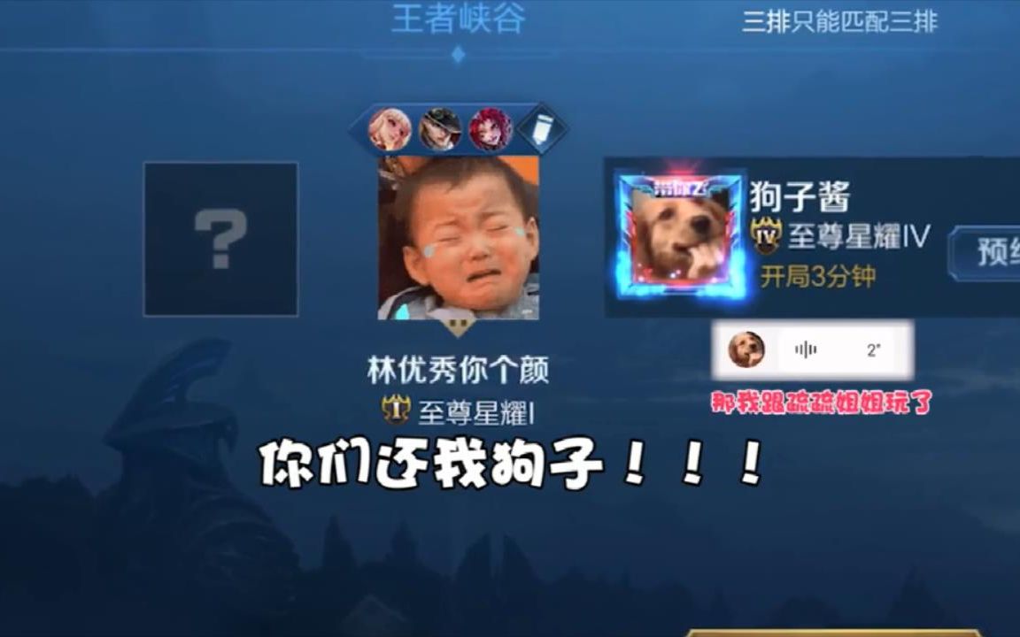 狗子:师父你怎么开了,那我跟疏疏姐姐玩了!林颜:你们还我狗子