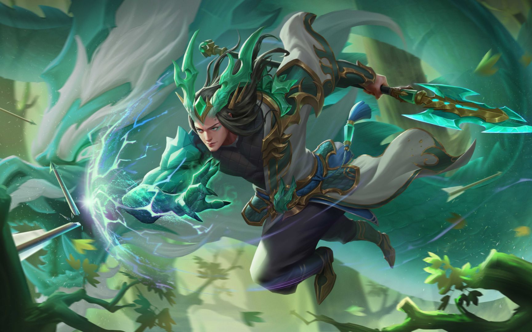 曙光英雄:白浩——青龙之魂 皮肤鉴赏_手机游戏热门视频