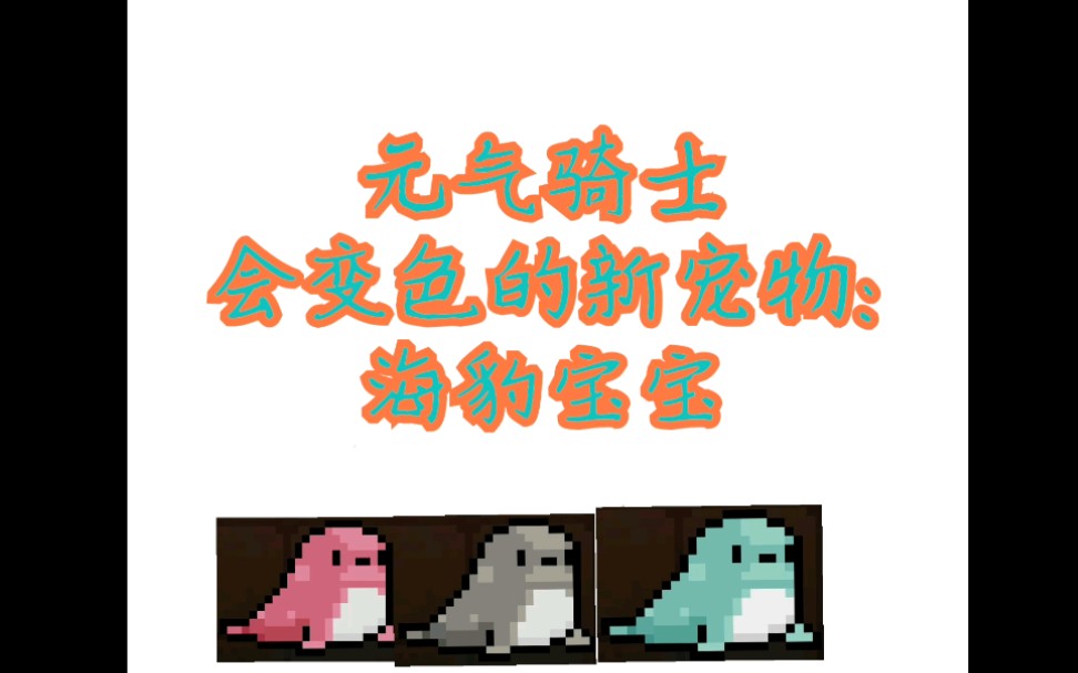 元气骑士会变色的新宠物海豹宝宝元气骑士篇2