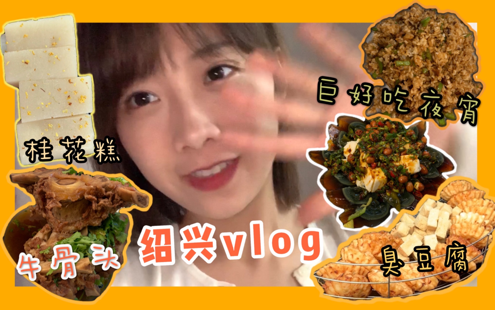 绍兴VLOG 安昌古镇 鉴湖风景区 和老爸一起去秋游!绍兴美食 绍兴臭豆腐 桂花糕 夜宵太美味 鸡煲 牛骨头 牛味哔哩哔哩bilibili