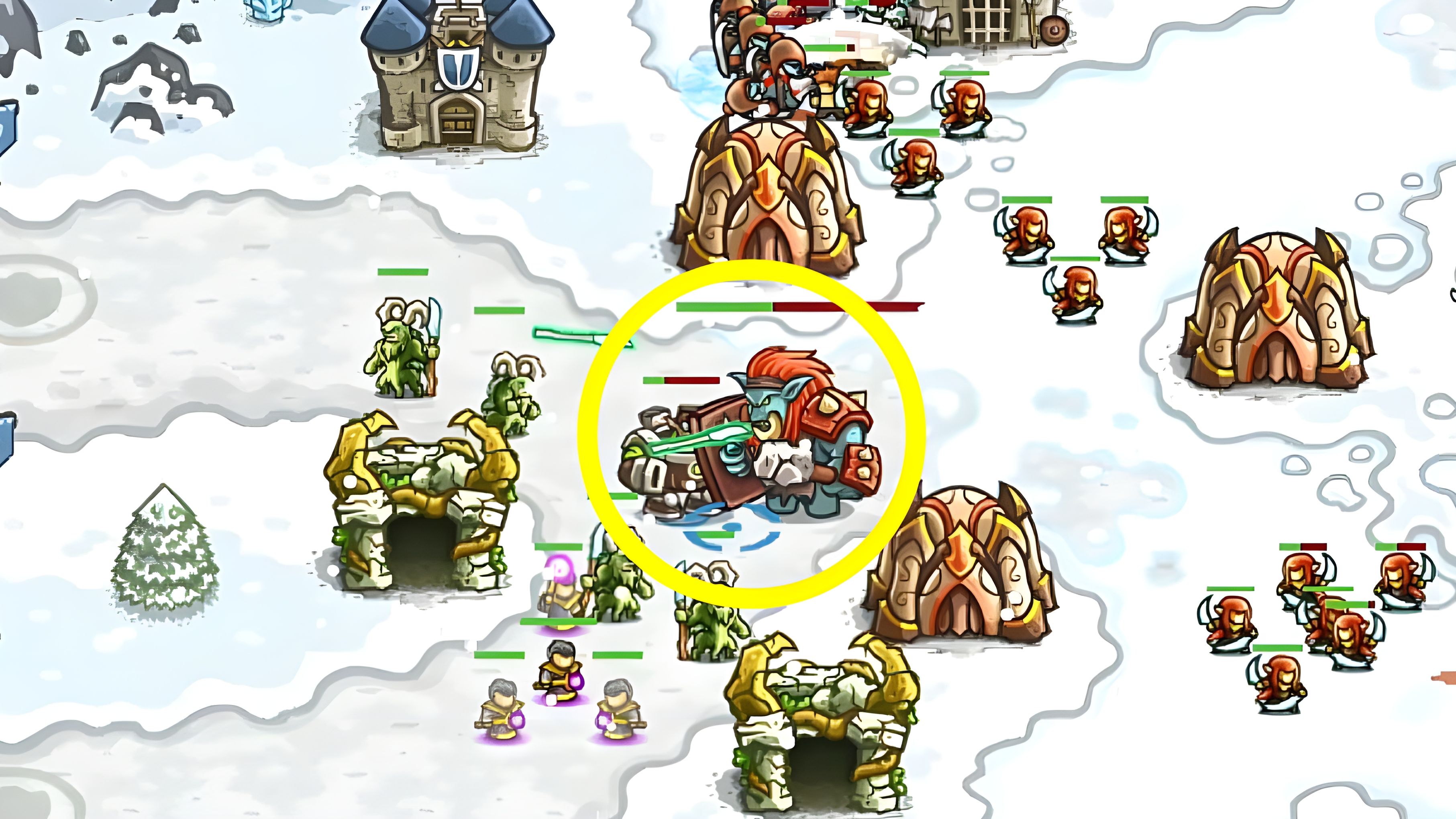 举盾无敌的巨魔boss,全兵营怎么打?王国保卫战哈克拉吉高原