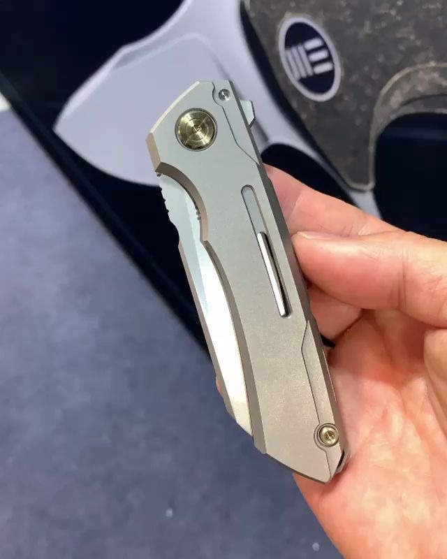 国产精品 we knives 小三 snecx设计 折刀 mini-buster_哔哩哔哩_bili