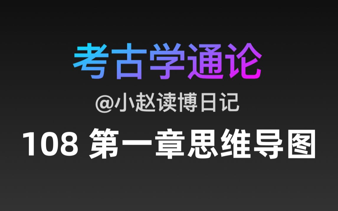 [图]【文博考研】考古学通论 108 第一章思维导图