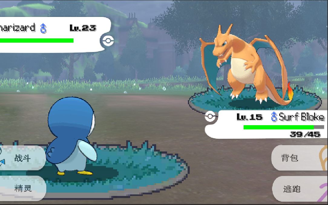 国内最好的宝可梦网游pokevictory,剑盾战斗界面介绍一(跟pokemmo干仗