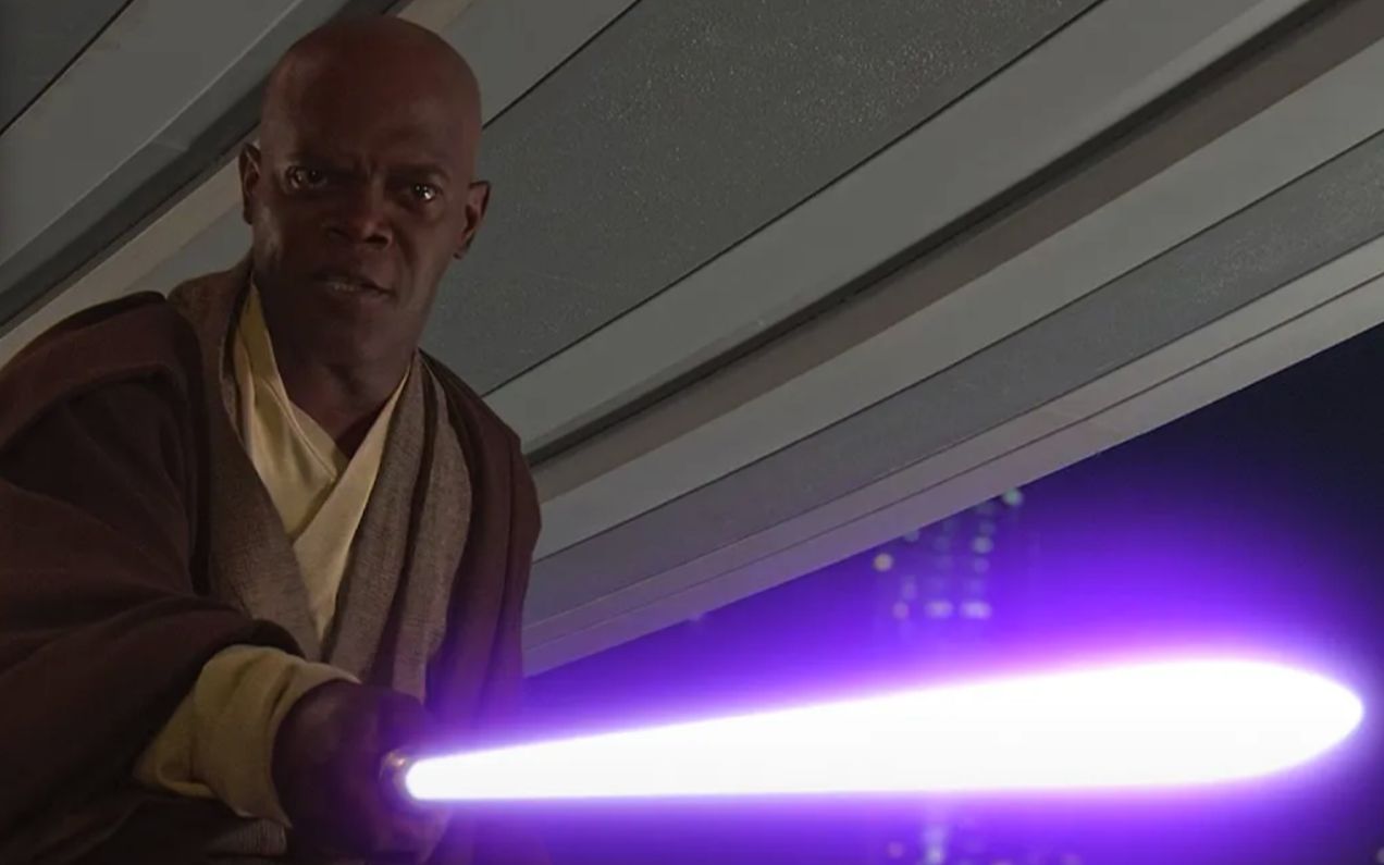 [图]【4K HDR】星球大战：西斯的复仇|梅斯·温杜 vs 帕尔帕廷 Mace Windu vs Palpatine