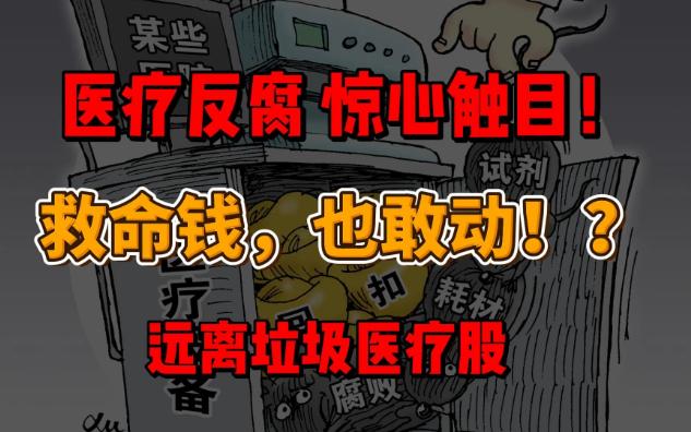 医疗反腐,惊心触目!和珅都不贪的救命钱他们也敢贪!远离垃圾医疗股吧!哔哩哔哩bilibili