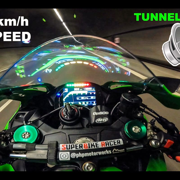 第一视角】309KM/H公路绿巨人！川崎忍者ZX10R极限速度玩命狂飙 