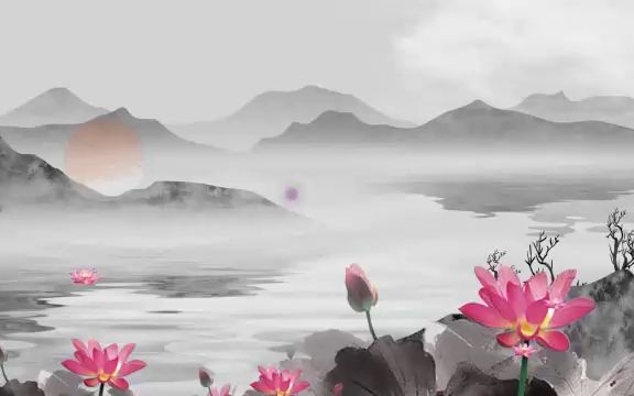 唯美山水高清中国风水墨画古风国学古典舞蹈led屏幕背景视频素材 (18)