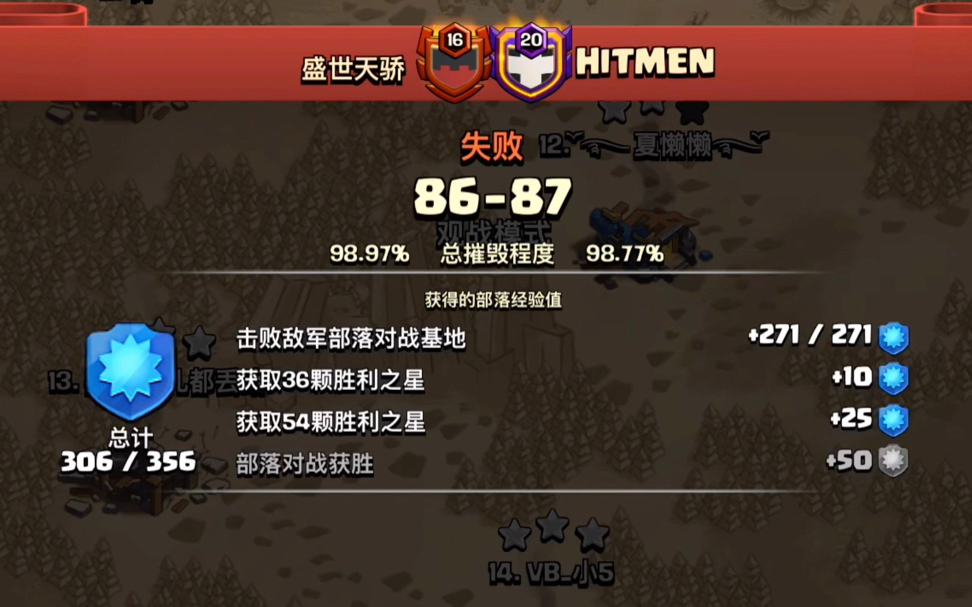 [图]【盛世天骄】VS【HITMEN】30v 纯12三星分享 #261 | Clash of Clans TH12 3 Stars