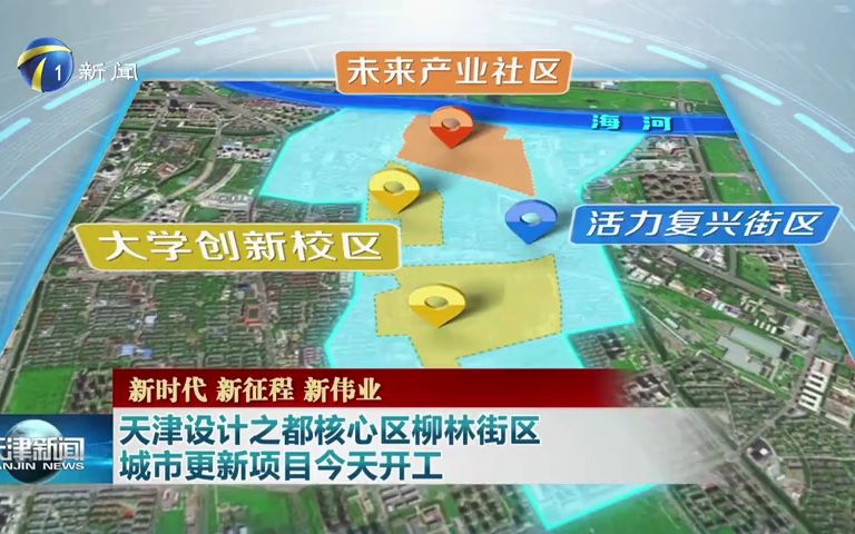 【天津同城】天津设计之都核心区柳林街区城市更新项目今天开工(2023年4月11日《天津新闻》)哔哩哔哩bilibili