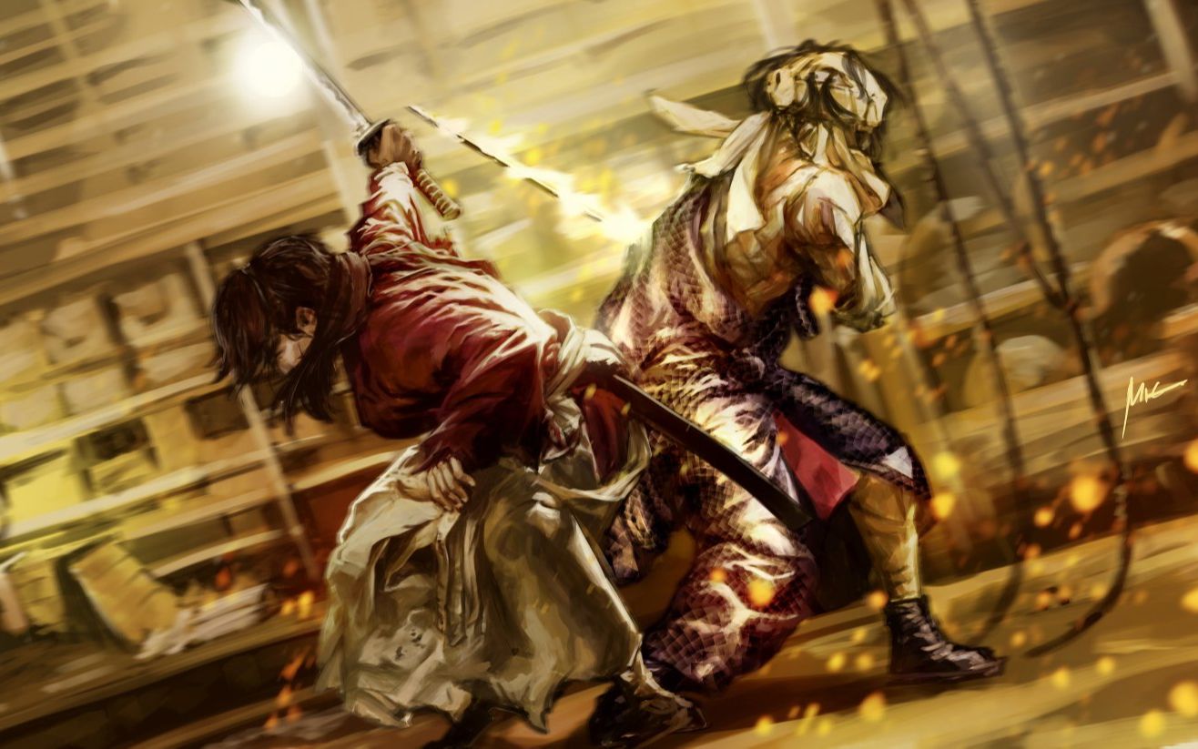 浪客剑心超燃剪辑,在下绯村拔刀斋微信8.