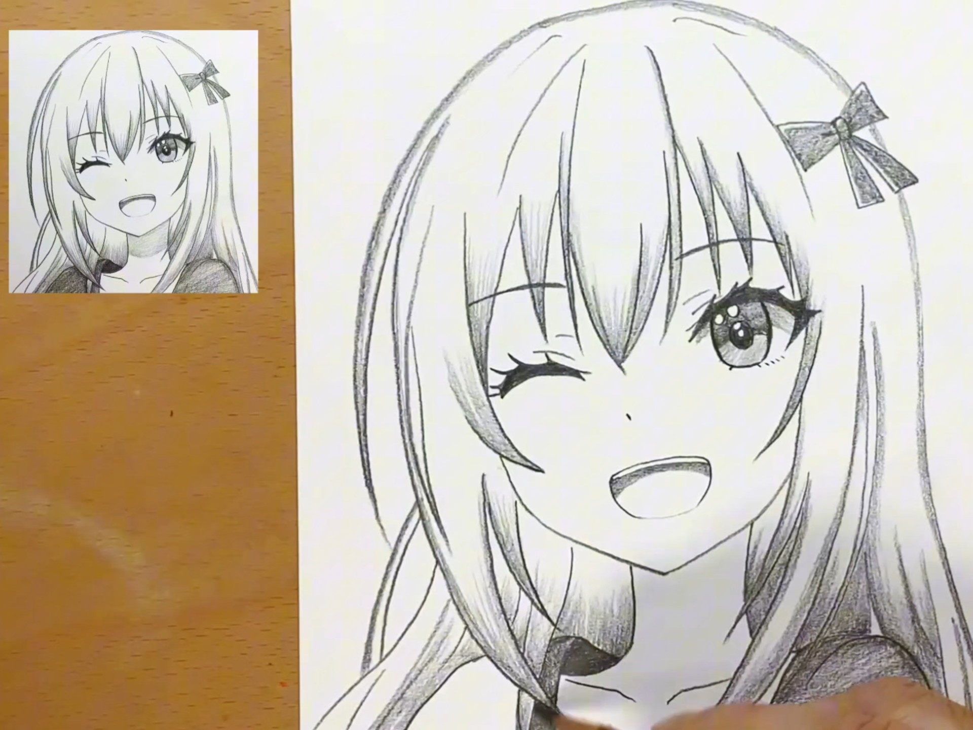 如何一步步画出可爱的动漫女孩