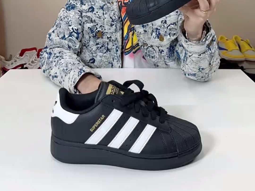 阿迪贝壳头实物解析分享开箱 厚底的颜值太酷啦