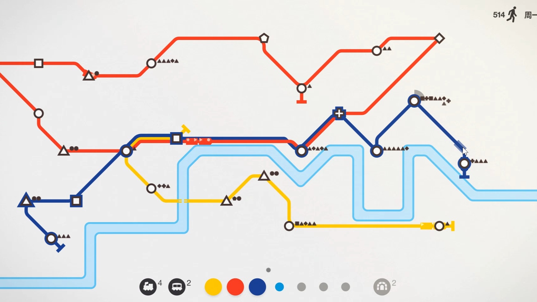 【迷你地铁】伦敦2100分