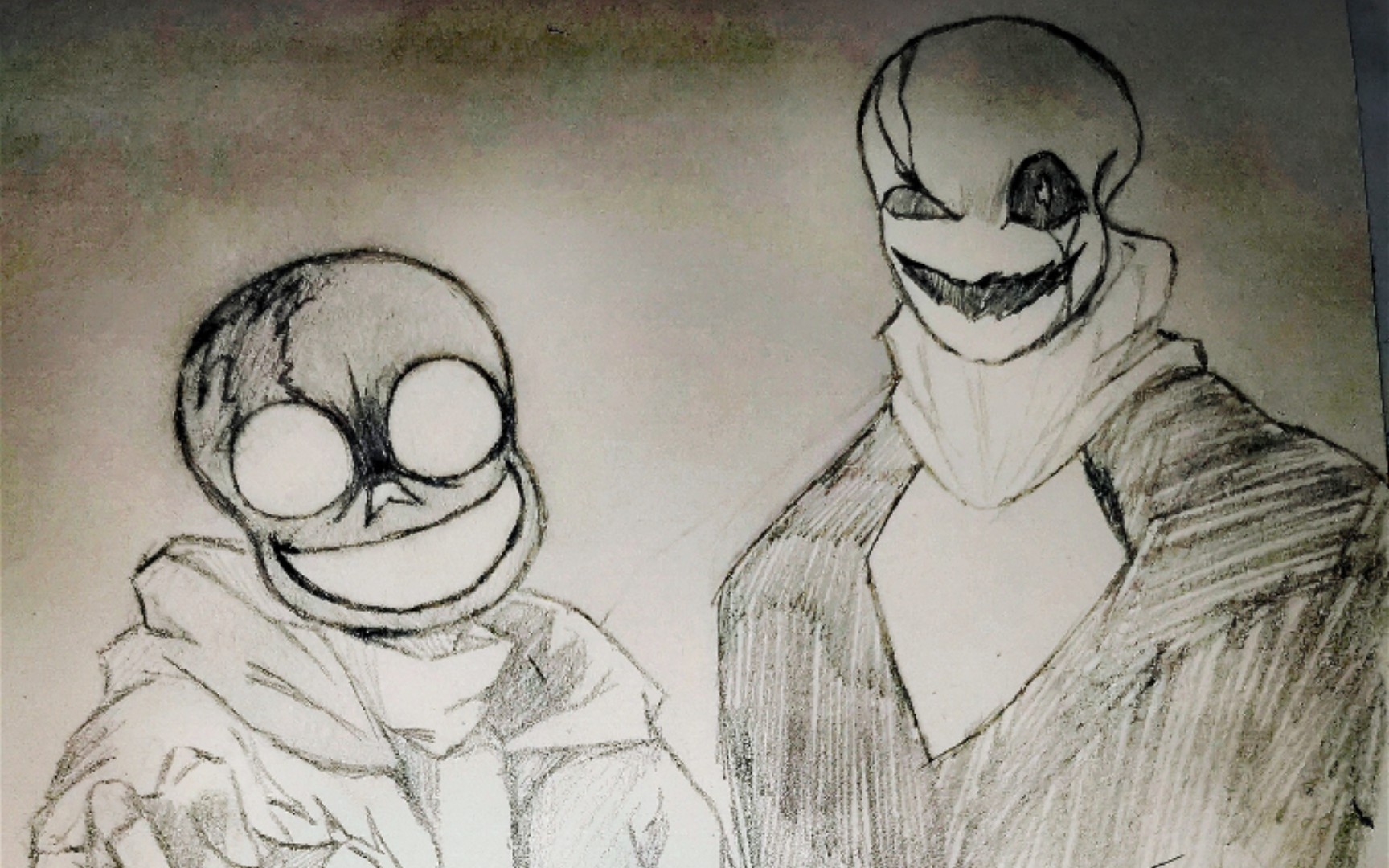 传说之下同人手绘作品最后的呼吸