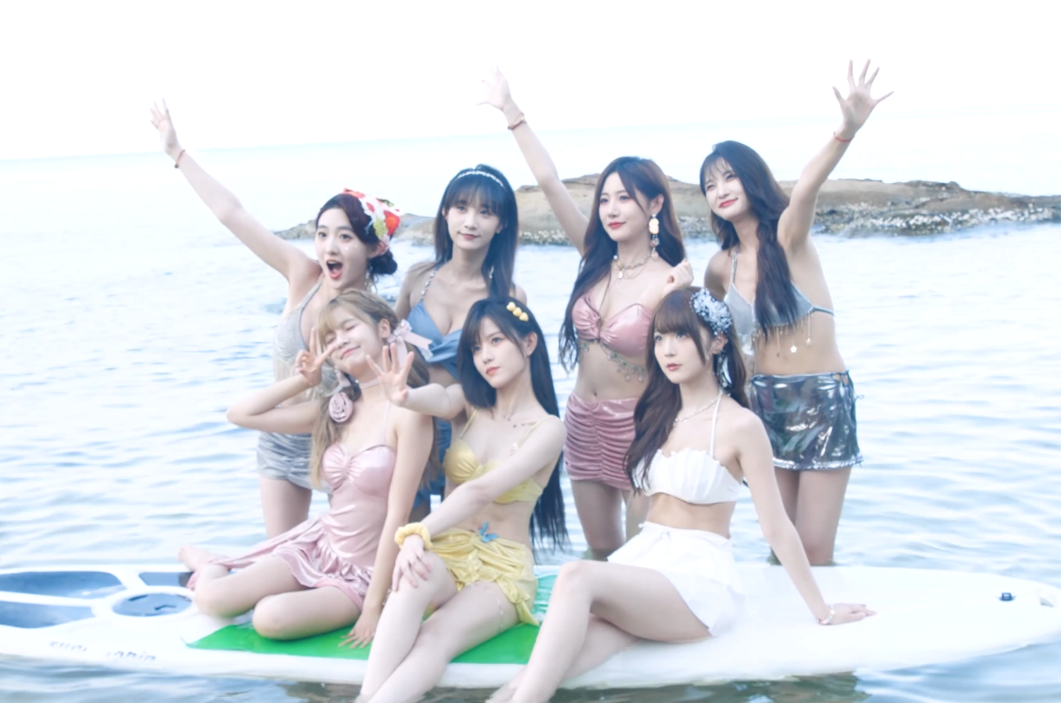 [图]SNH48 GROUP夏日泳装MV《薄荷糖》VLOG（四）