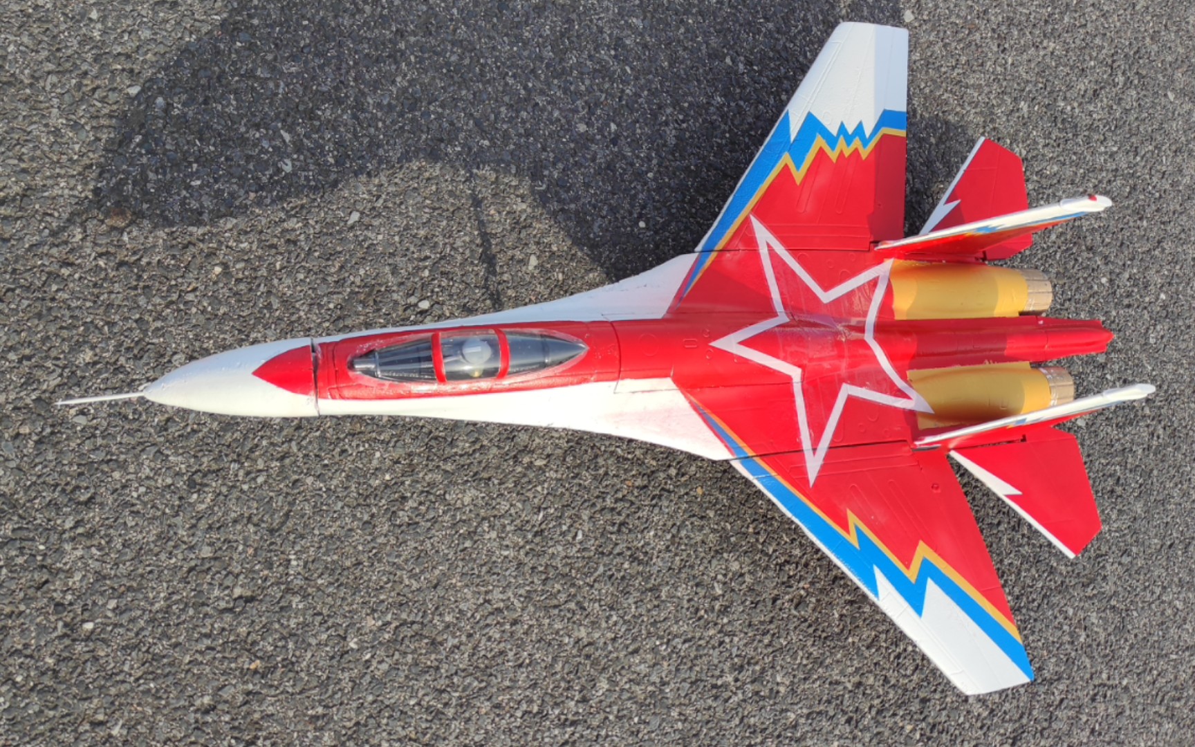 【航模】风范双64涵道su27改米格29ovt涂装 从改装到炸鸡_哔哩哔哩