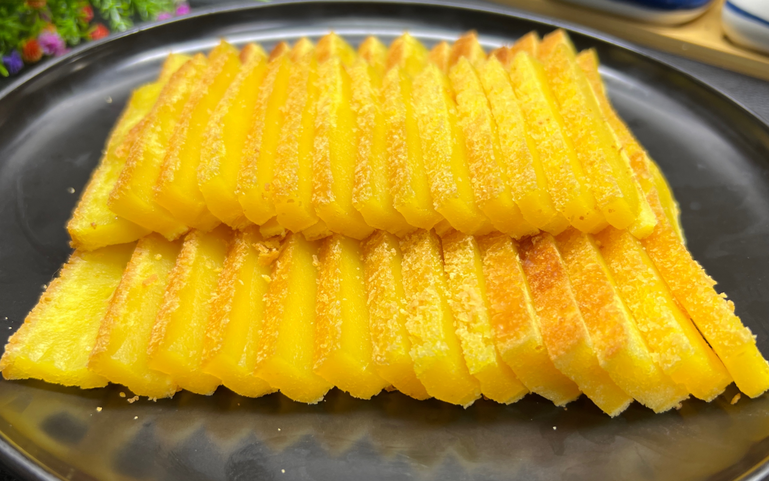 面点师教你广式茶点黄金糕,香甜软糯又拉丝,新手也能一次成功