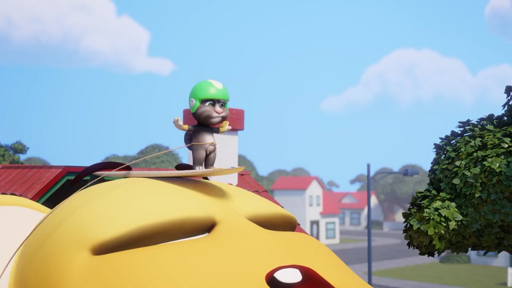 汤姆猫 家里出现了巨大的食人草