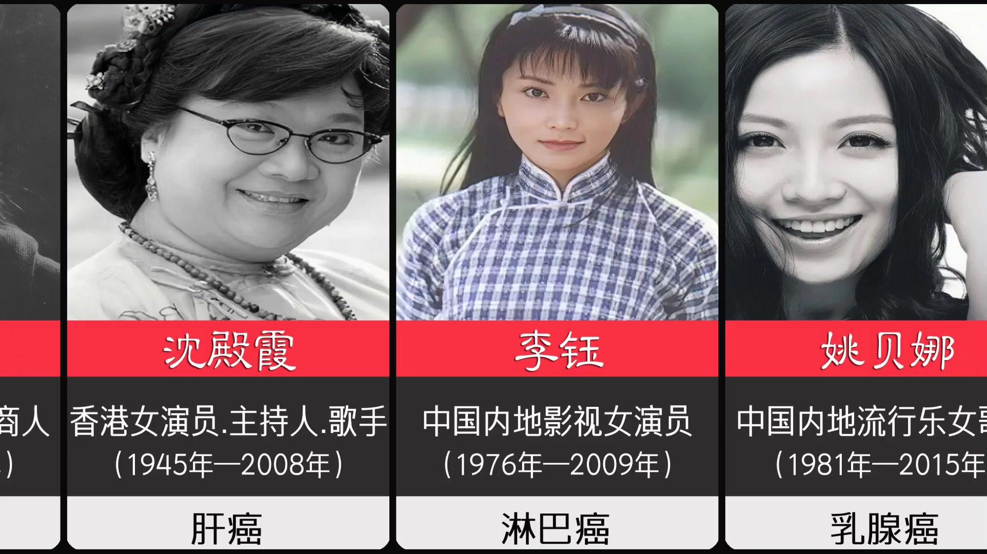 这些年被癌症带走的明星艺人. #天堂里没有痛苦没有重大疾病