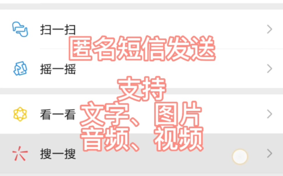 匿名短信发送(文字、图片、音频、视频)哔哩哔哩bilibili