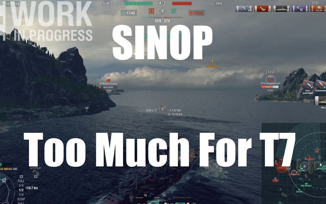 战舰世界苏战t7锡诺普号sinop注定又是一艘op七级船flamu