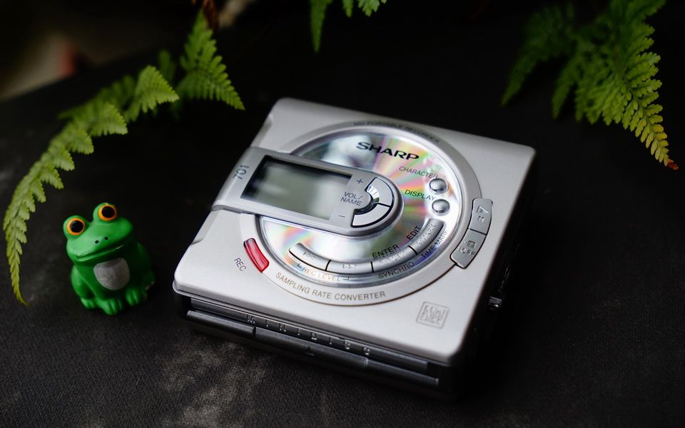 sharp md-ms701随身minidisc试听【夏普复古机械光碟音乐】