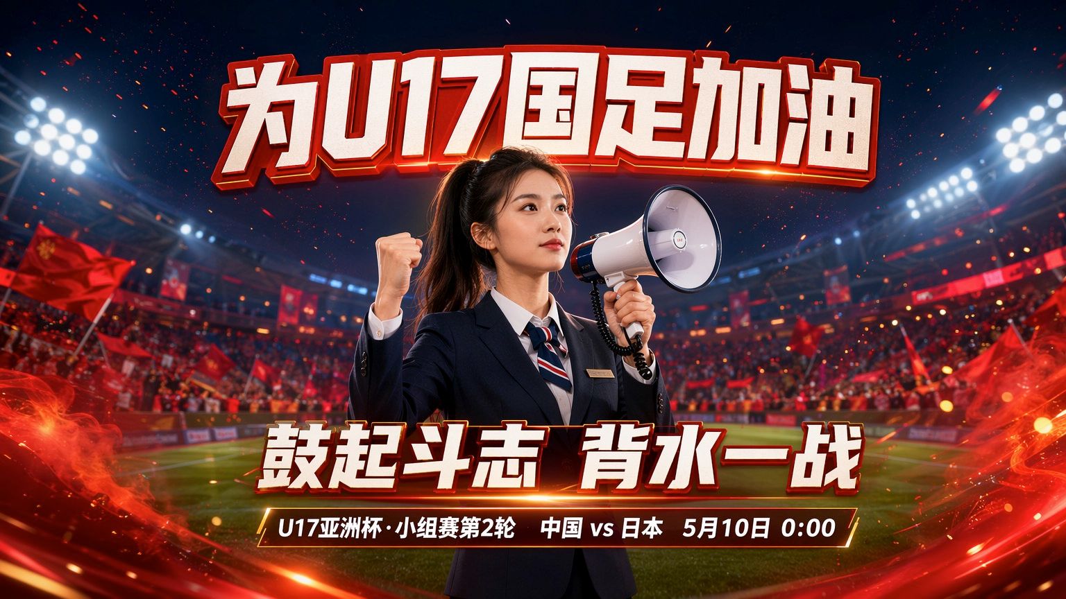 如果预测比分，我希望是3:0！U17加油