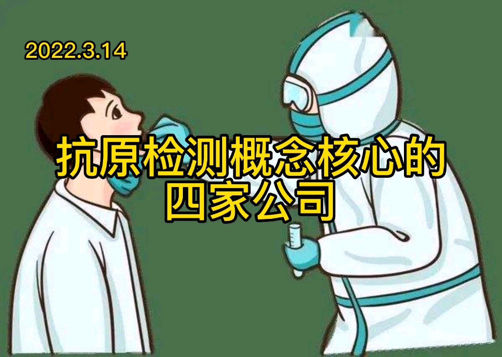 抗原检测概念核心的四家公司哔哩哔哩bilibili