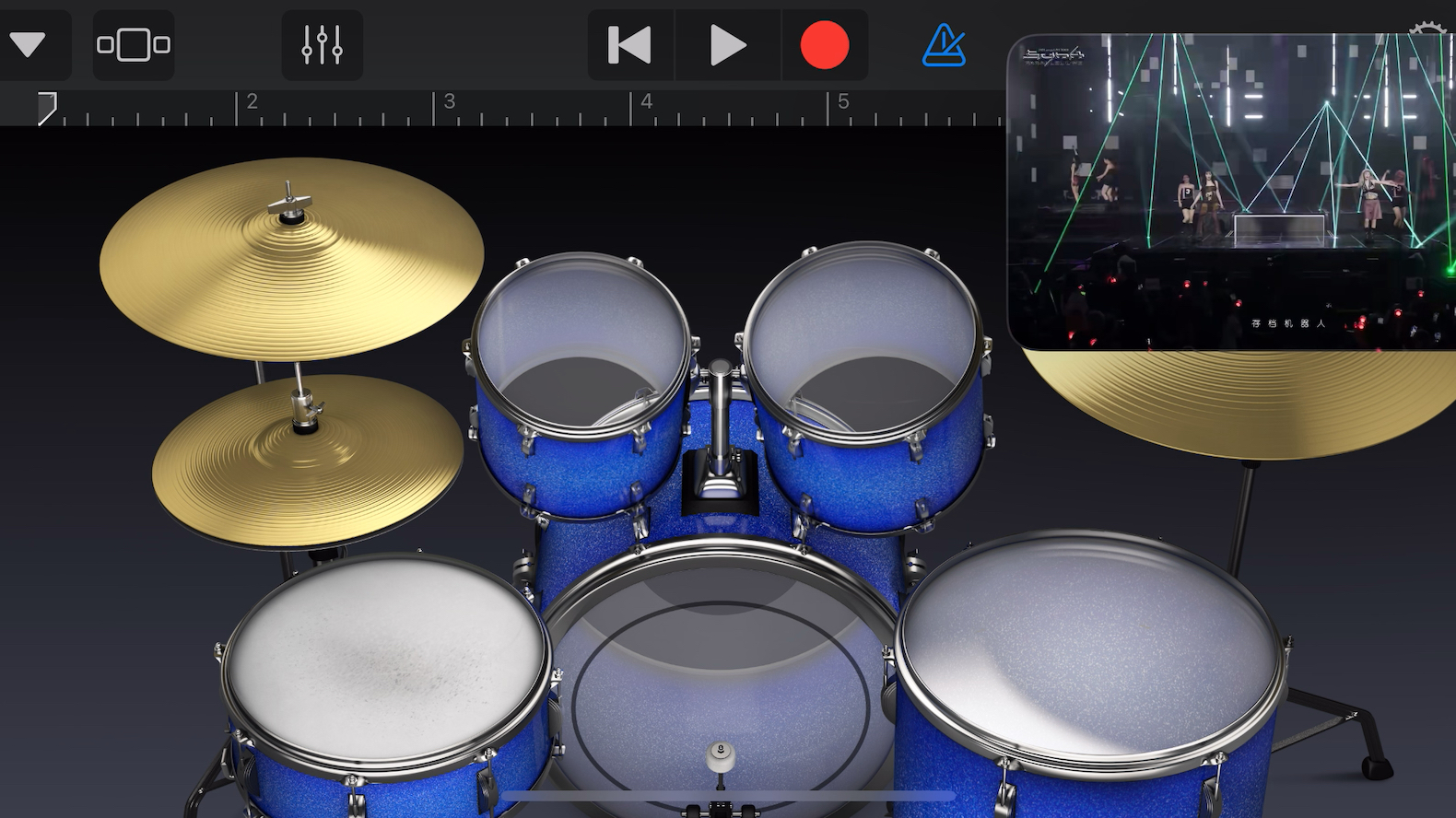 aespa演唱会歌曲:hold on tight 库乐队架子鼓演奏