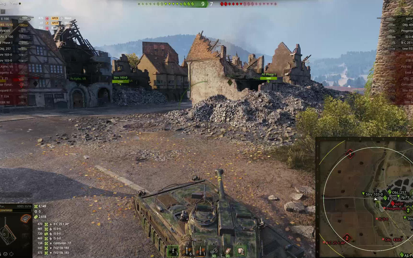 [wotreplays] udes 15/16 齐格菲防线 1.9.