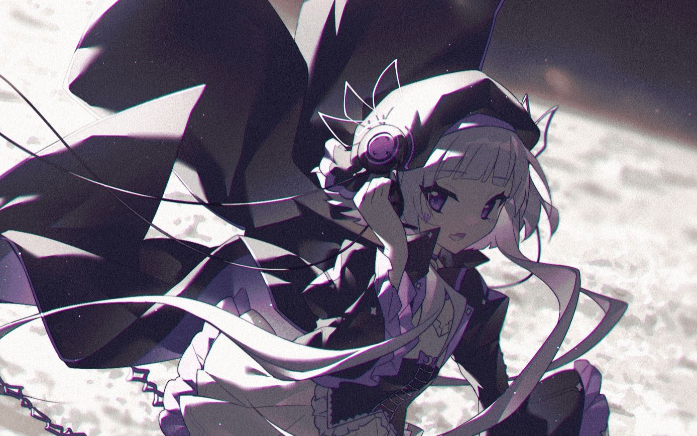 【arcaea/绘画过程】露娜登月