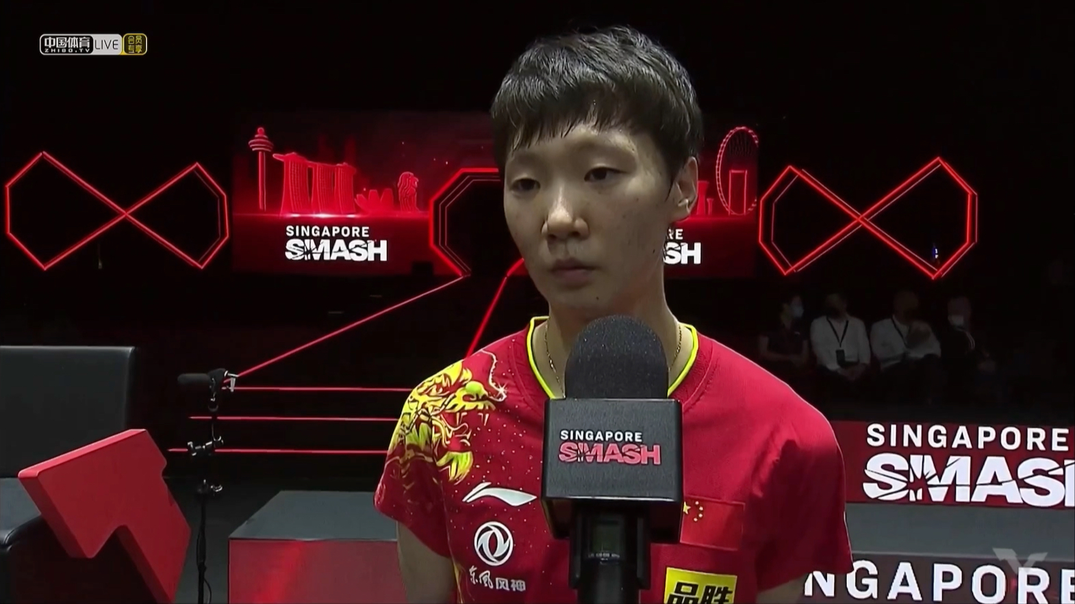 王曼昱20220315wtt新加坡大满贯女单18决赛赛后场内采访
