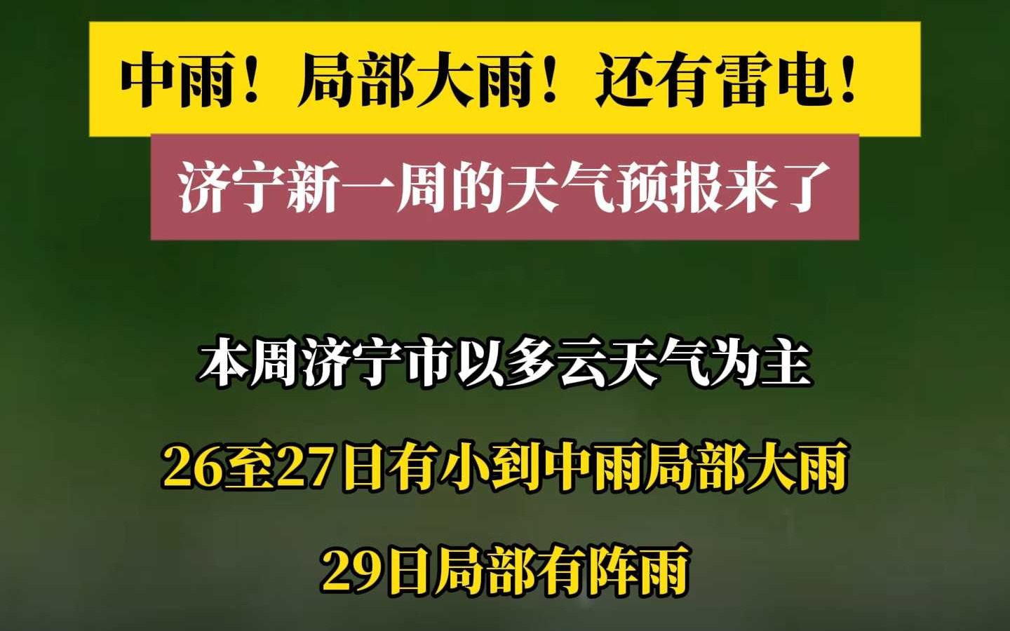 天气济宁今日情况